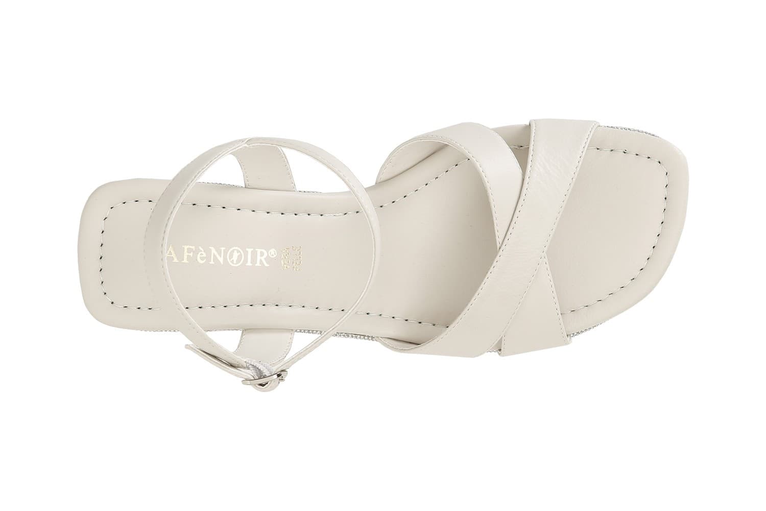 SANDALO INCROCIO IN NAPPA CON ZEPPA STRASS - 6