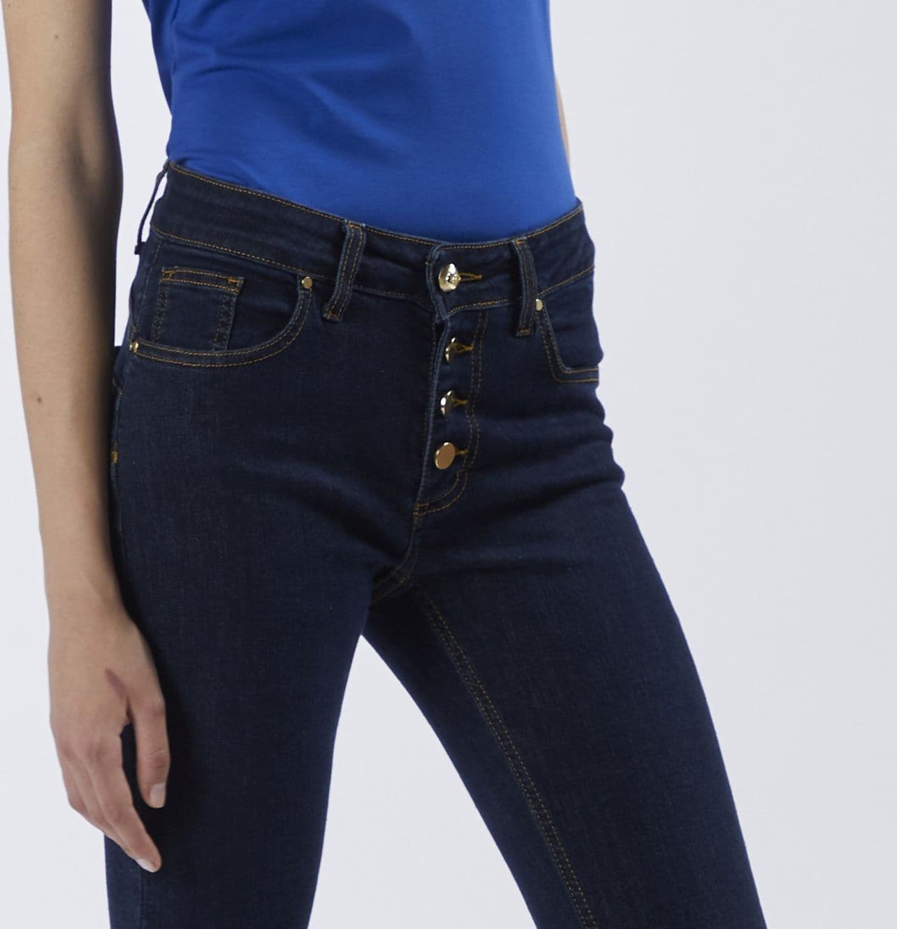 PANTALONE SKINNYCON BOTTONIERA - 3