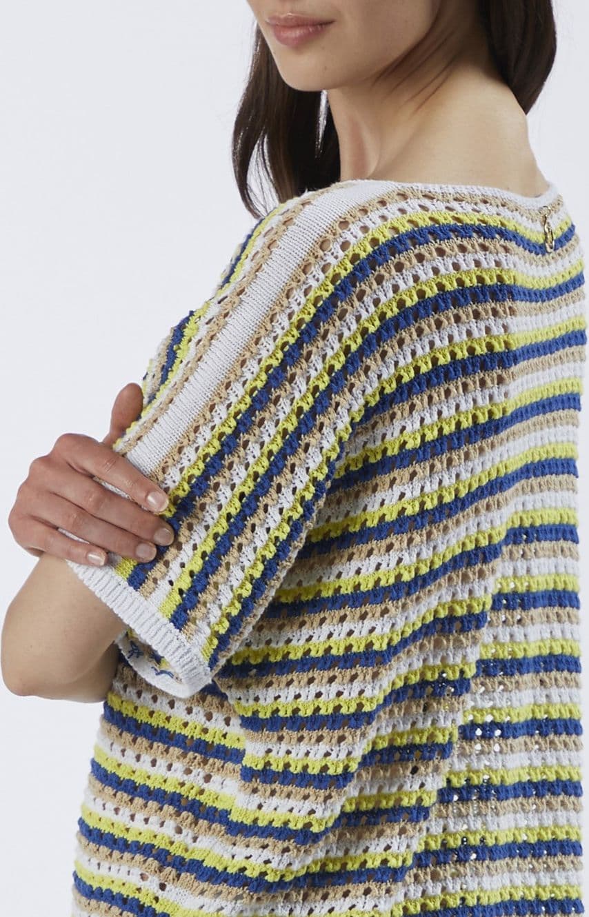 MAGLIONCINO CROCHET A MANICHE CORTE - 3