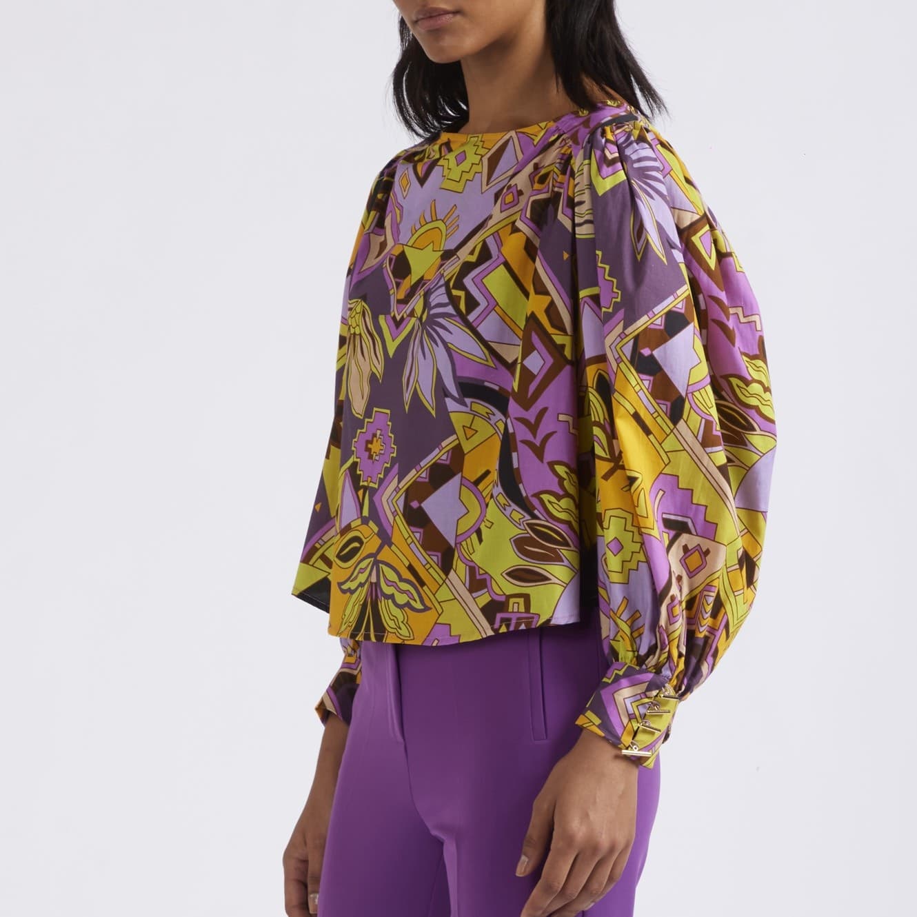 CAMICIA IN POPELINE STAMPATO - 3