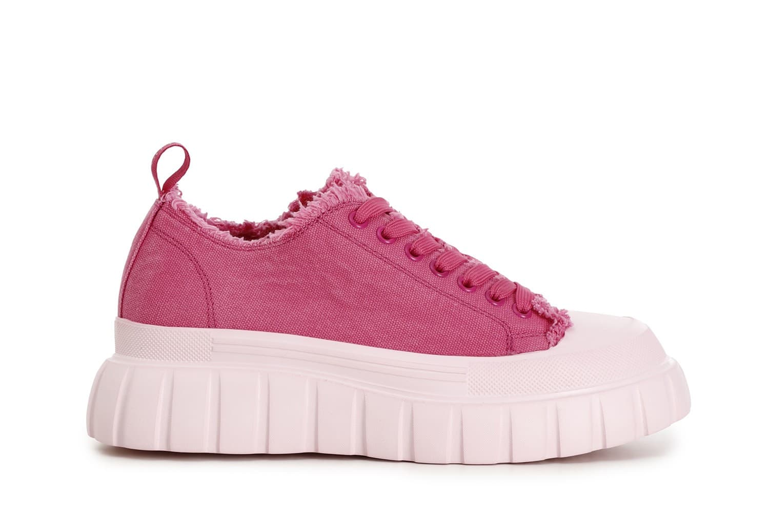 SNEAKERS ALLACCIATE IN TESSUTO CON FRANGE - 18