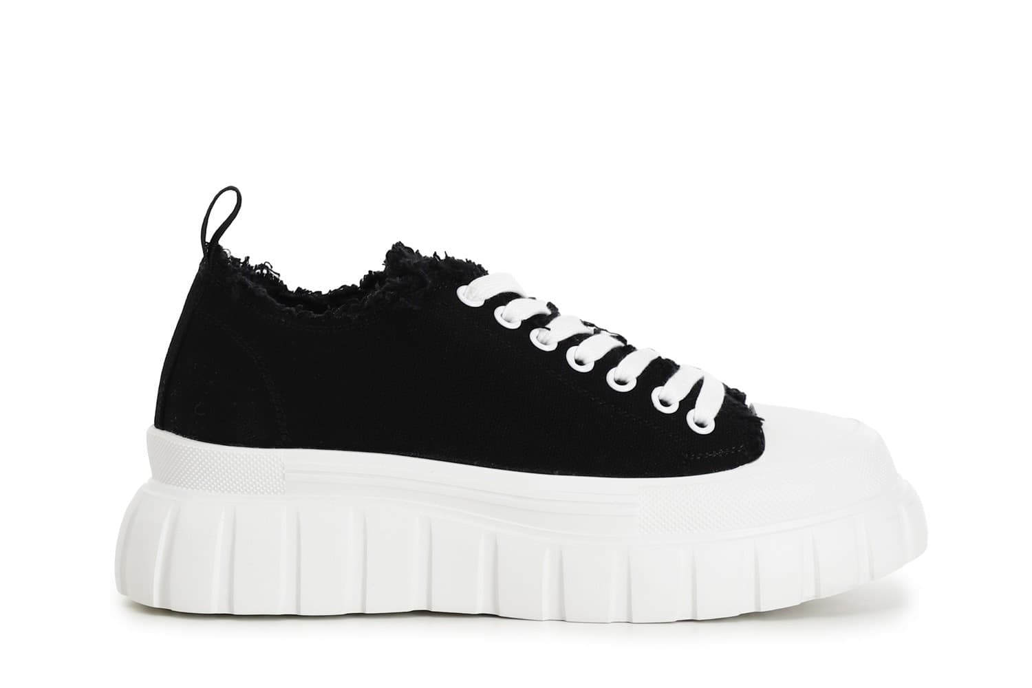 SNEAKERS ALLACCIATE IN TESSUTO CON FRANGE - 4