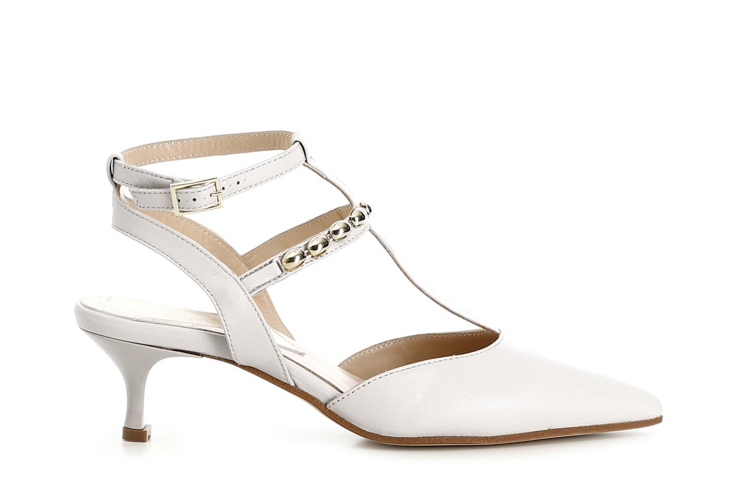 SCARPE IN PELLE CON LACCIO ALLA CAVIGLIA E ACCESSORIO - 7