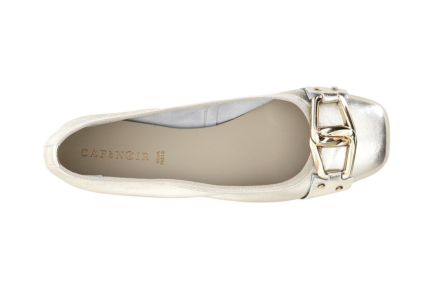 BALLERINA IN PELLE LAMINATA CON CATENA - 6
