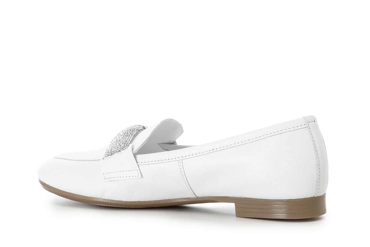 MOCASSINO IN PELLE CON PASSANTE IN MICROSTRASS - 11