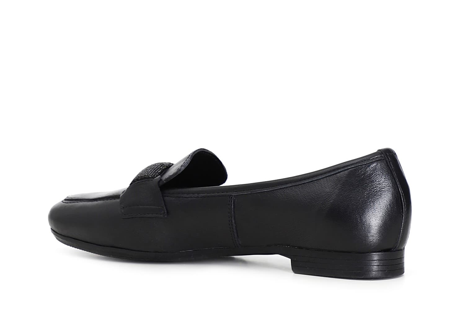 MOCASSINO IN PELLE CON PASSANTE IN MICROSTRASS - 8