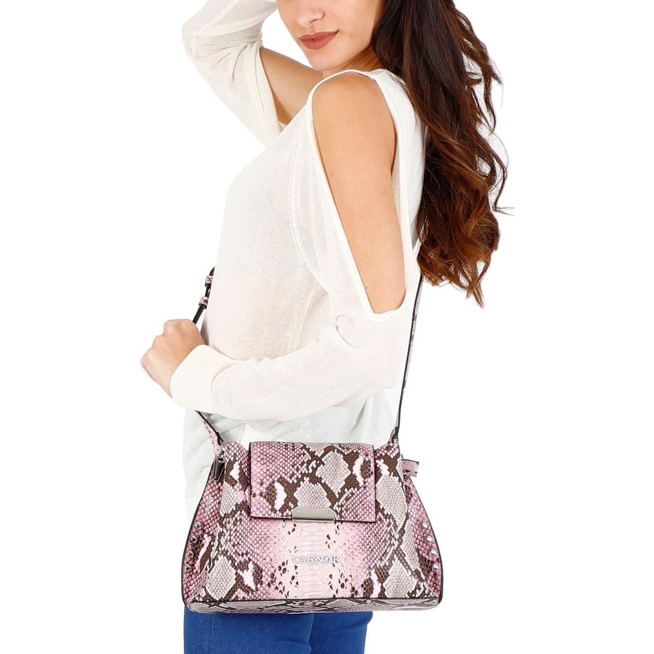 POCHETTE  PITONATA INTERNO A CONTRASTO - 3