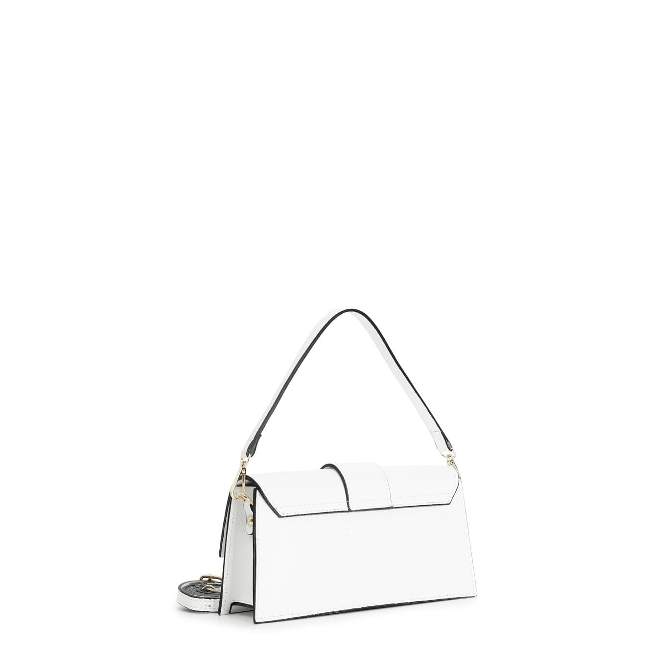 MINIBAG RIGIDA IN PELLE MARTELLATA CON PATTINA - 8