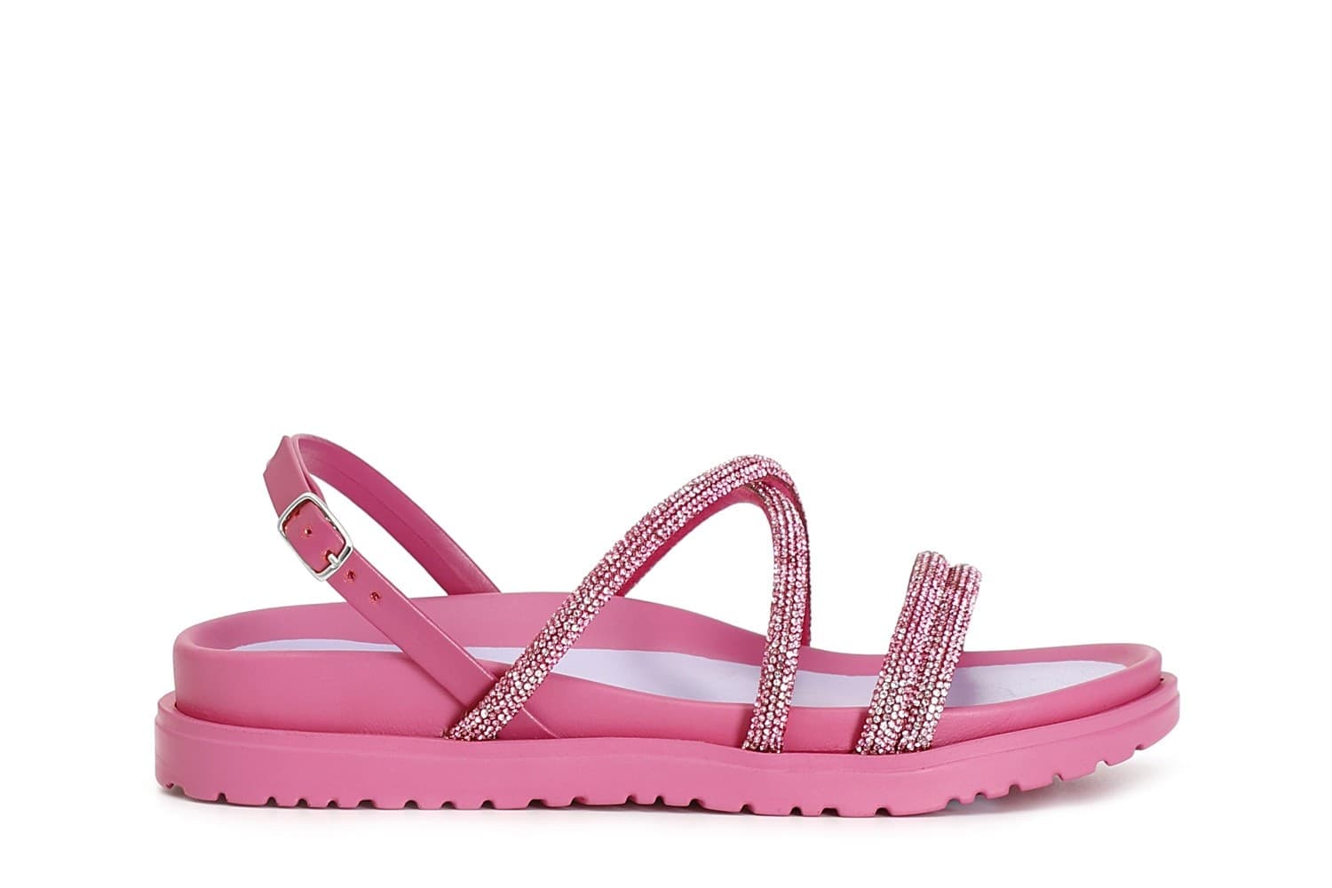 SANDALO DUE FASCE PIU' INCROCIO STRASS - 11
