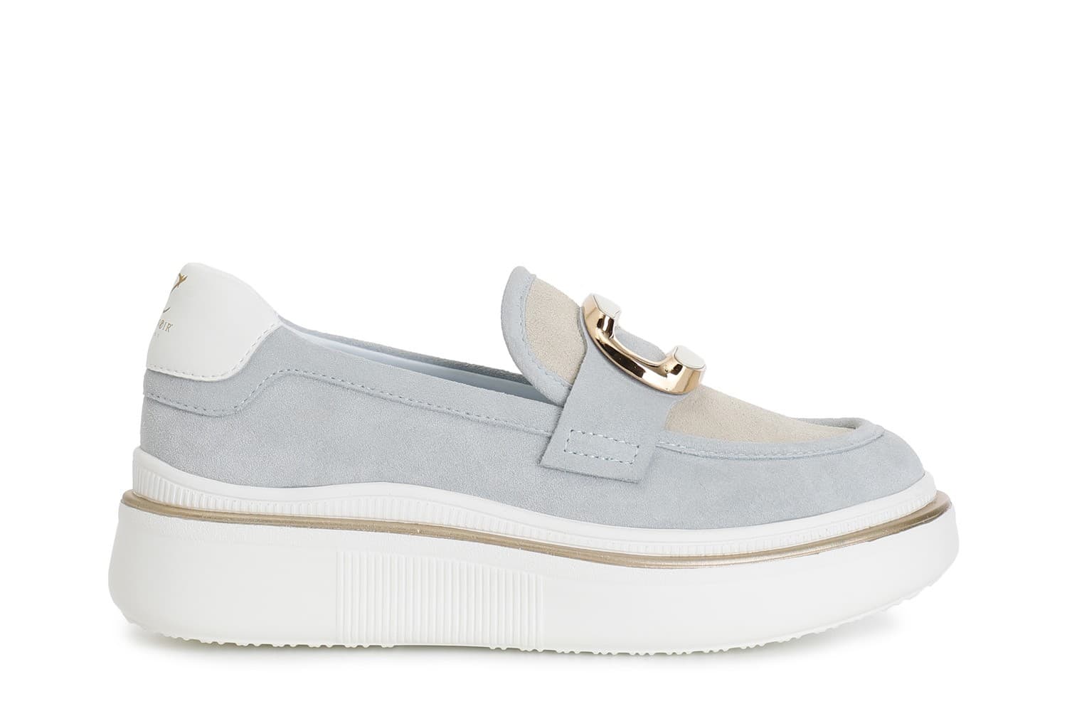 MOCASSINO IN PELLE SCAMOSCIATA ACCESSORIO SMALTATO - 7