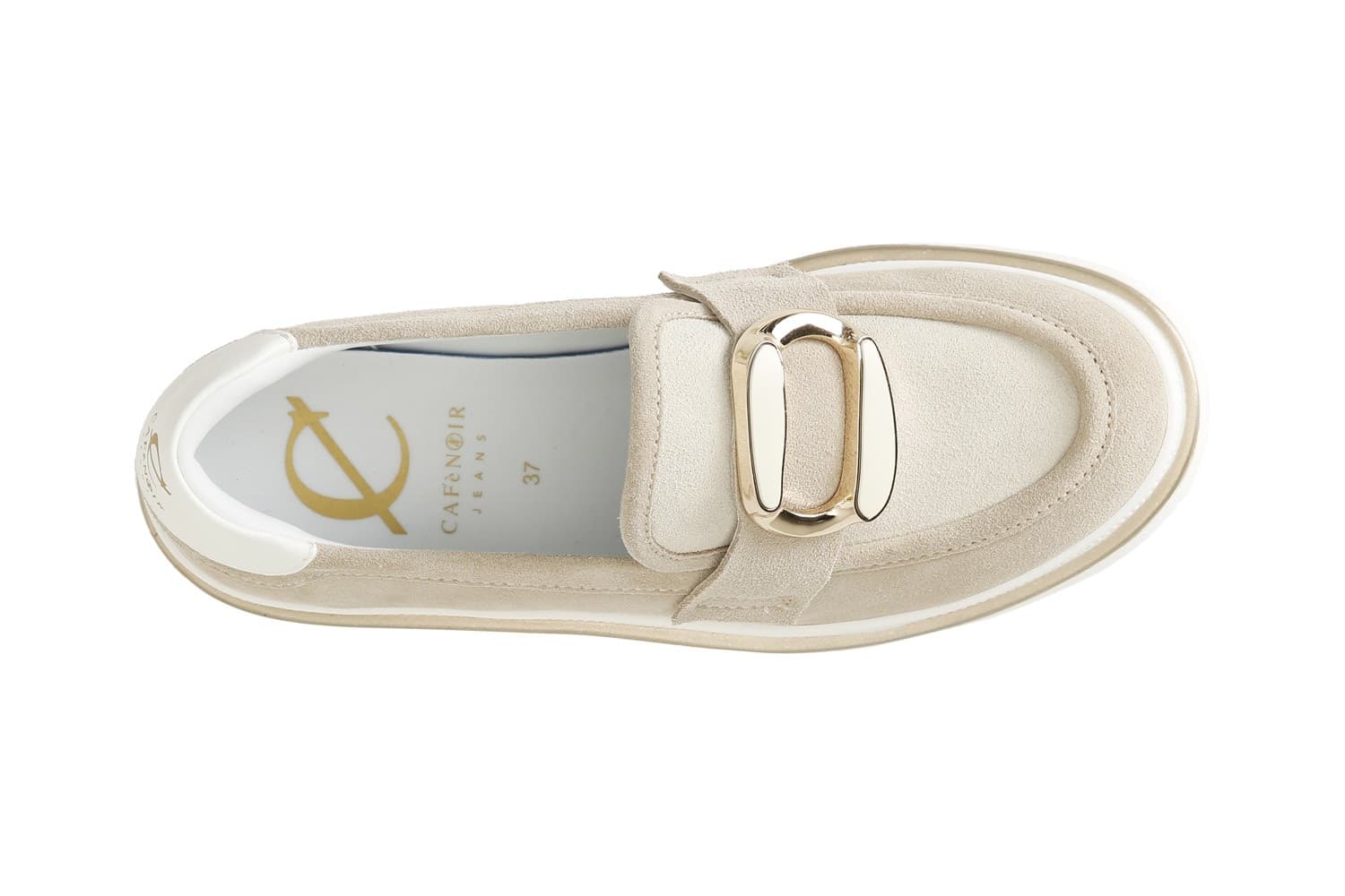 MOCASSINO IN PELLE SCAMOSCIATA ACCESSORIO SMALTATO - 6