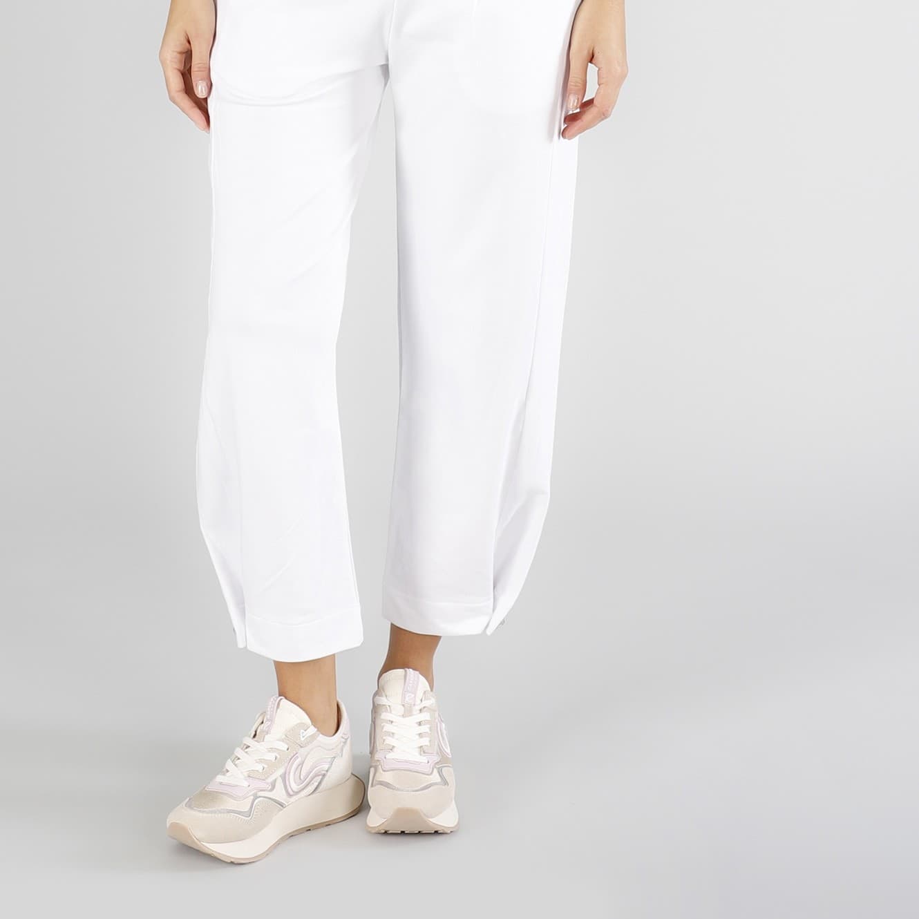 PANTALONE IN FELPA CON PIEGA - 2
