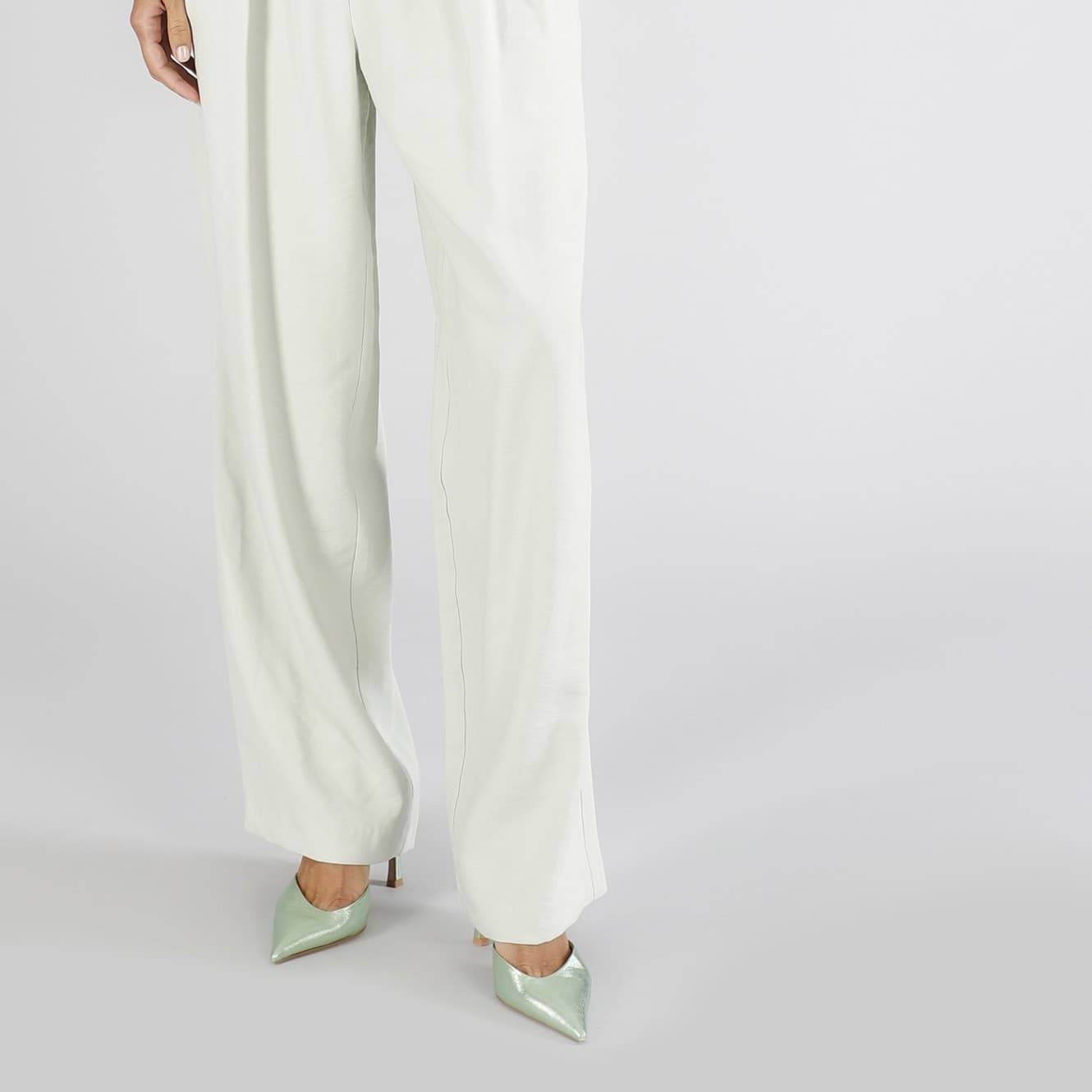 PANTALONE PALAZZO CON PINCES - 3