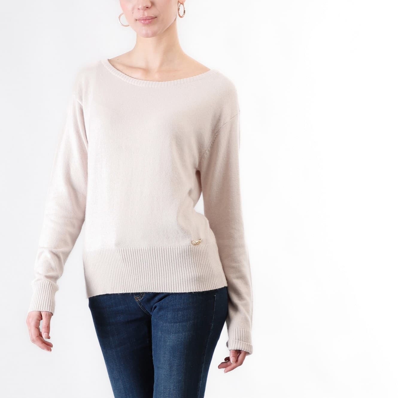 MAGLIA  BASIC SCOLLO A BARCA - 5