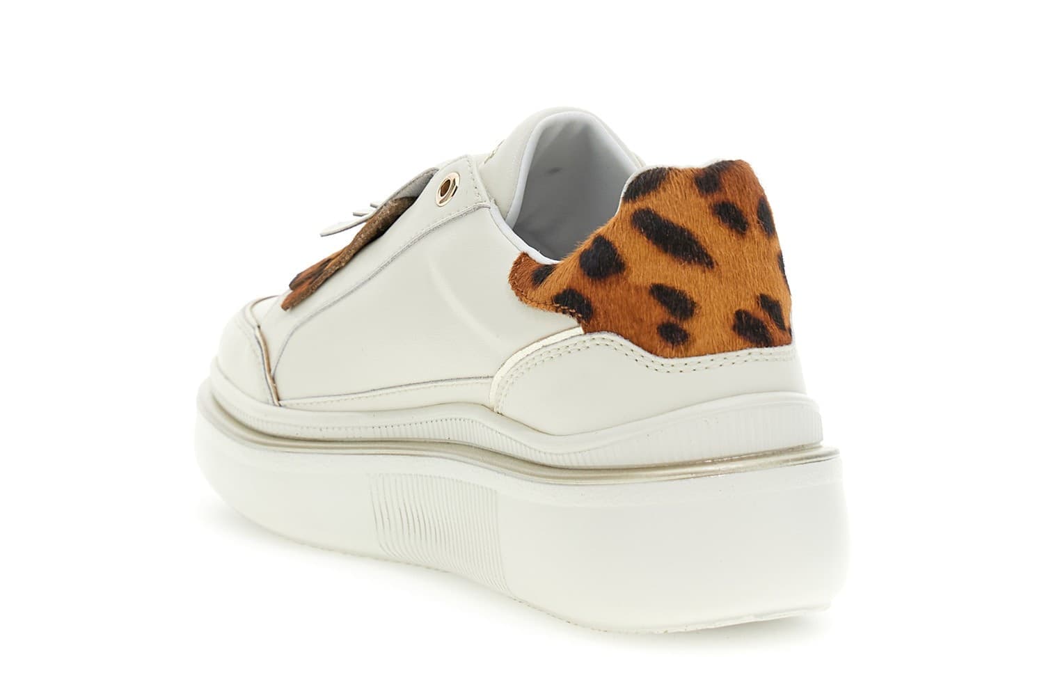 SLIPON IN PELLE RIVESTITA CON RIPORTI IN PELLE EFFETTO CAVALLINO - 5