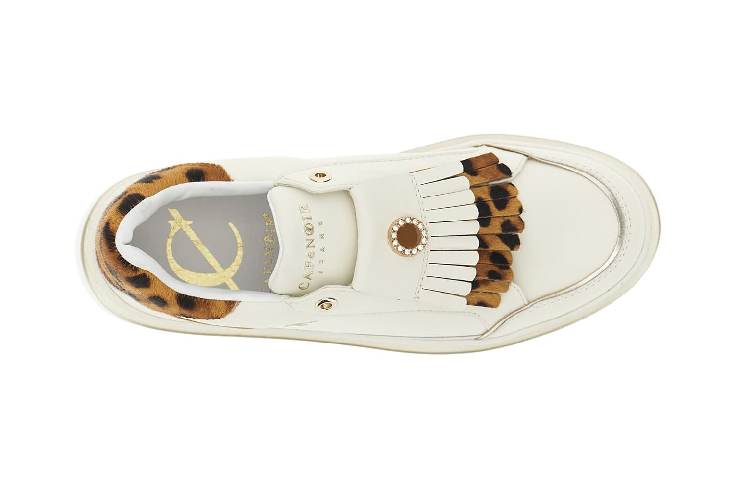 SLIPON IN PELLE RIVESTITA CON RIPORTI IN PELLE EFFETTO CAVALLINO - 6