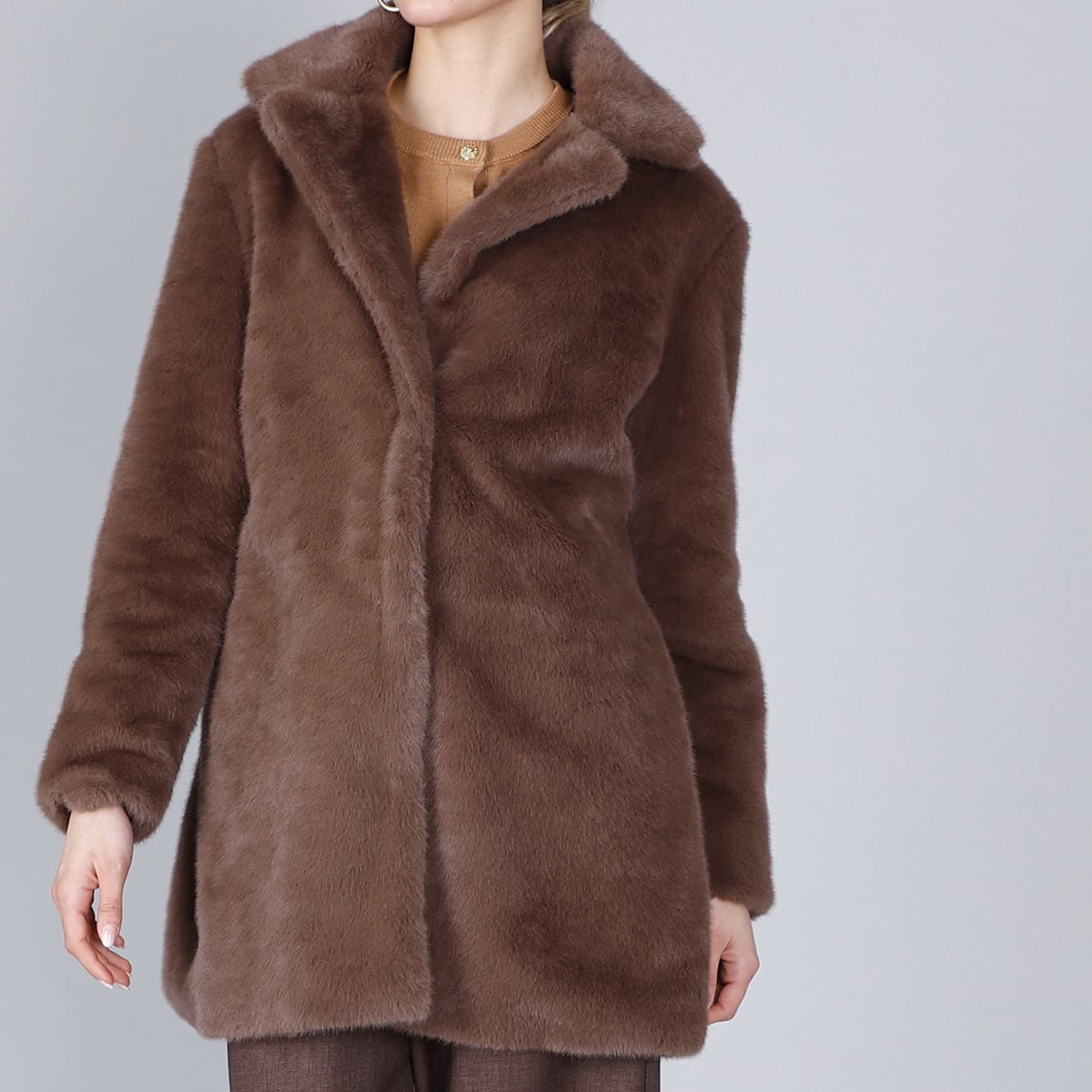 CAPPOTTO SIMILPELLICCIA - 3