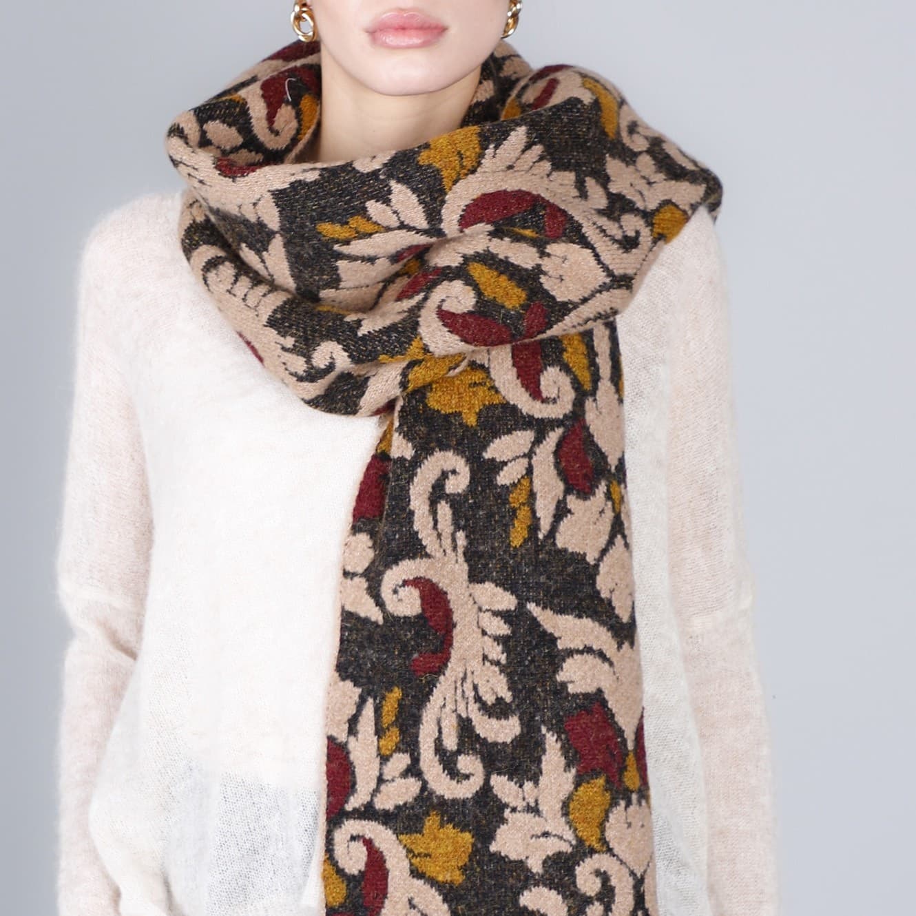 SCIARPA  LAVORAZIONE JACQUARD - 3