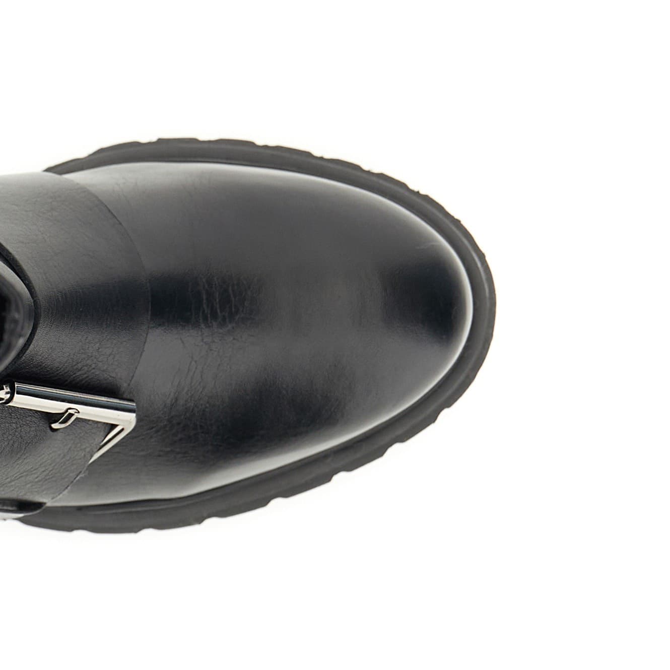 TRONCHETTO A TUBO IN PELLE MAXI FIBBIE - 3