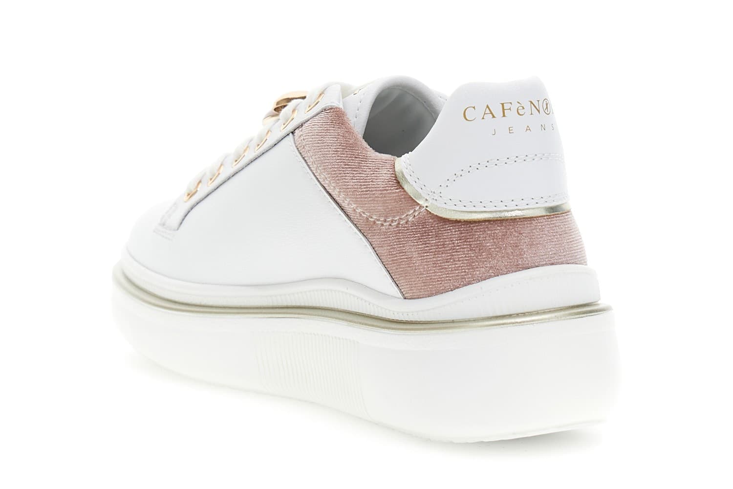 SNEAKER ALLACCIATA IN PELLE RIVESTITA CON INSERTO IN VELLUTO - 8