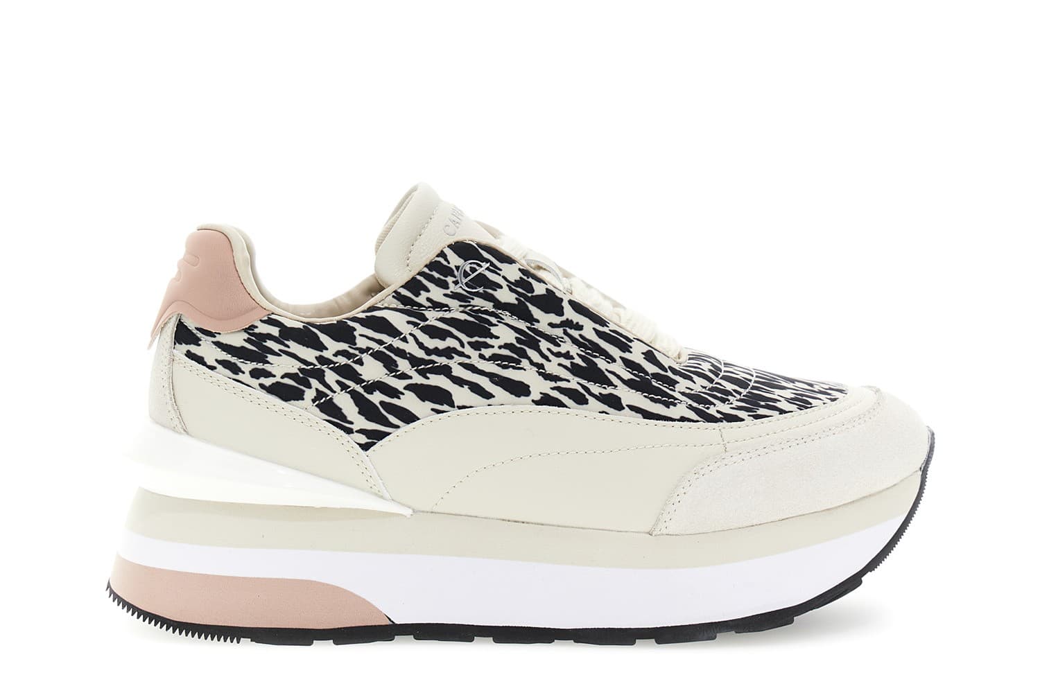 RUNNING IN NYLON STAMPA ANIMALIER E PELLE - 7