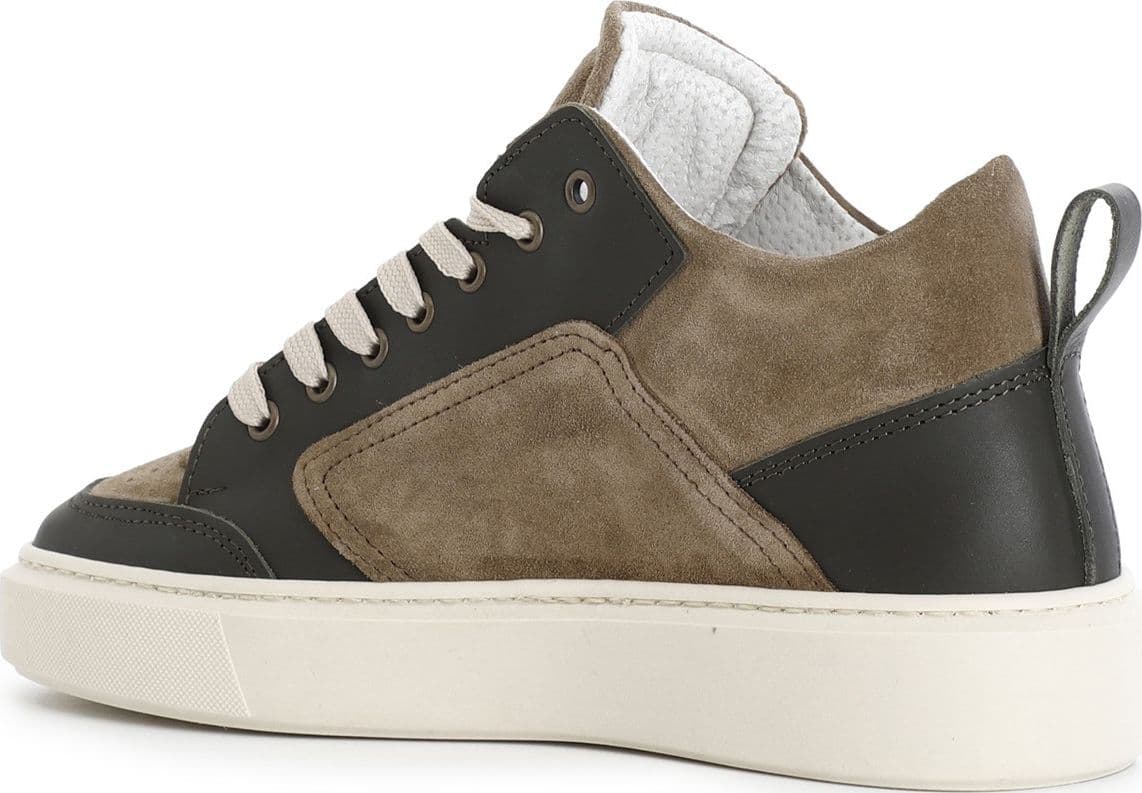 SNEAKERS IN CAMOSCIO E PELLE - 2