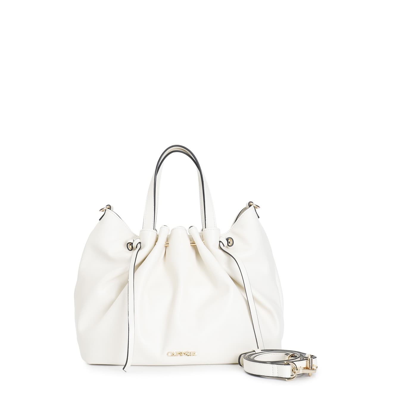 TOTE  CON MOTIVO DI ARRICCIATURA , TRAMEZZA INTERNA CON ZIP , TRACOLLA REMOVIBIL - 5
