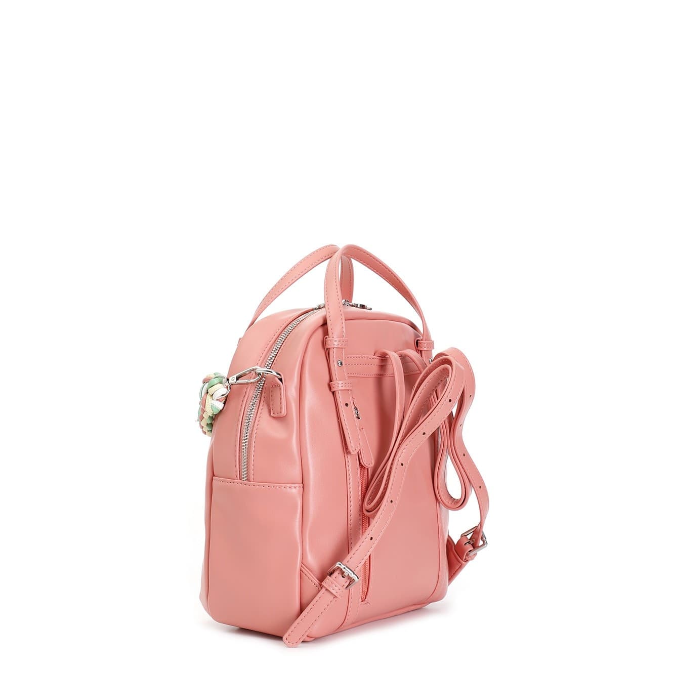ZAINO CON MANICI  E ACCESSORIO TRACOLLAINTRECCIATA MULTICOLOR - 7
