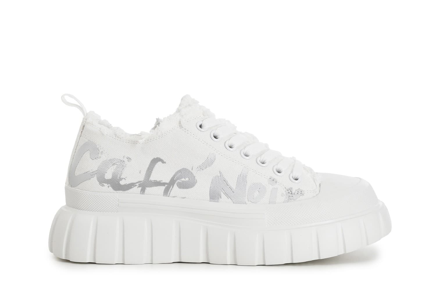 SNEAKERS ALLACCIATE IN TESSUTO CON LOGOLATERALE - 4