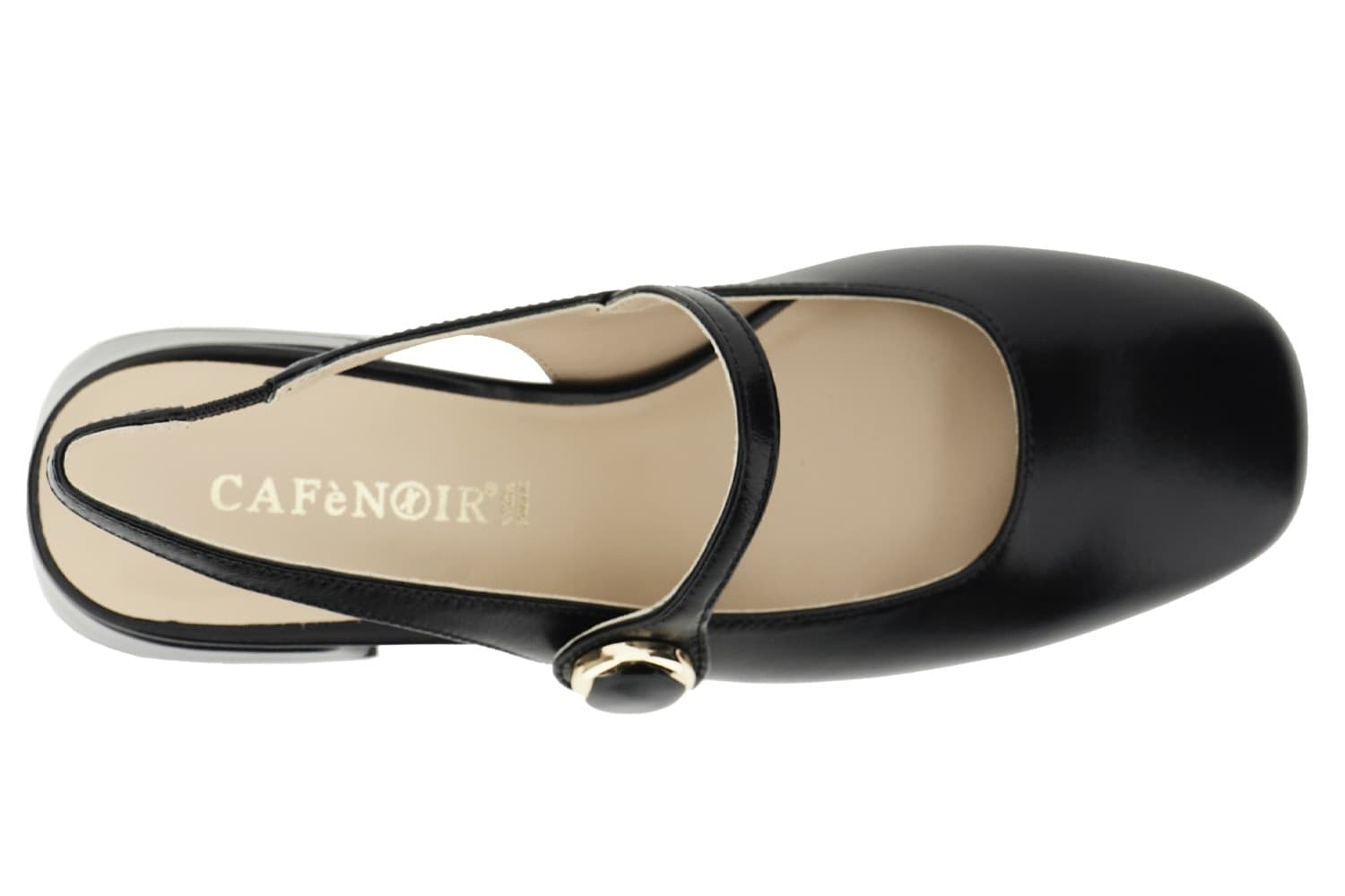 BALLERINA IN PELLE VERNICE CON ACCESSORIO BOTTONE - 6
