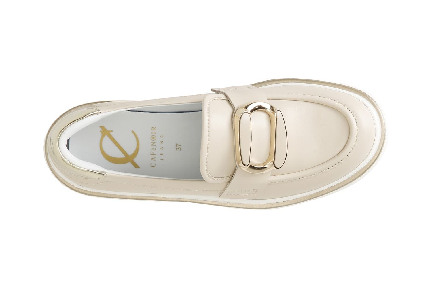 MOCASSINO IN PELLE CON ACCESSORIO SMALTATO - 3