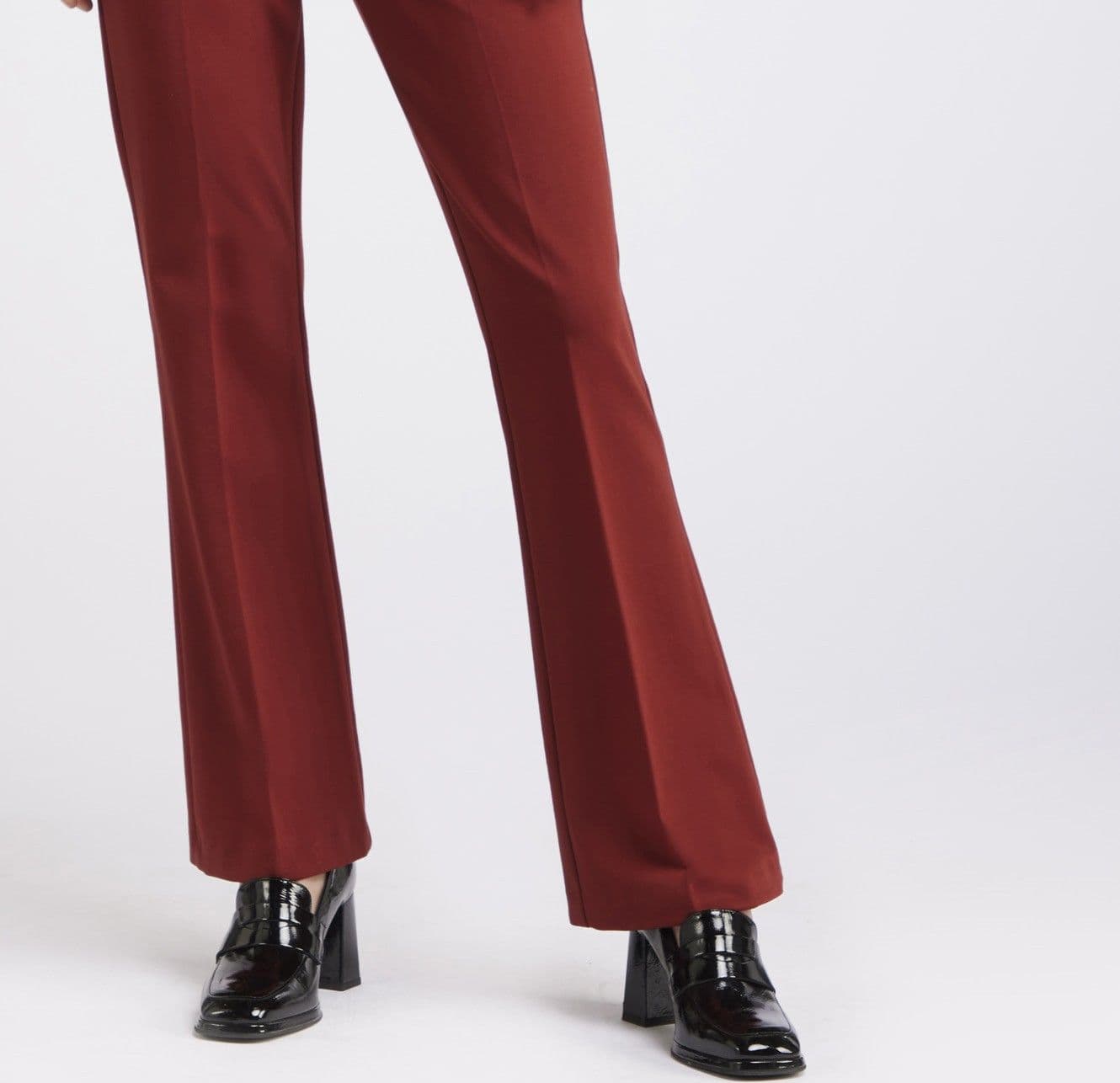 PANTALONE A ZAMPA TESSUTO ELASTICIZZATO - 3