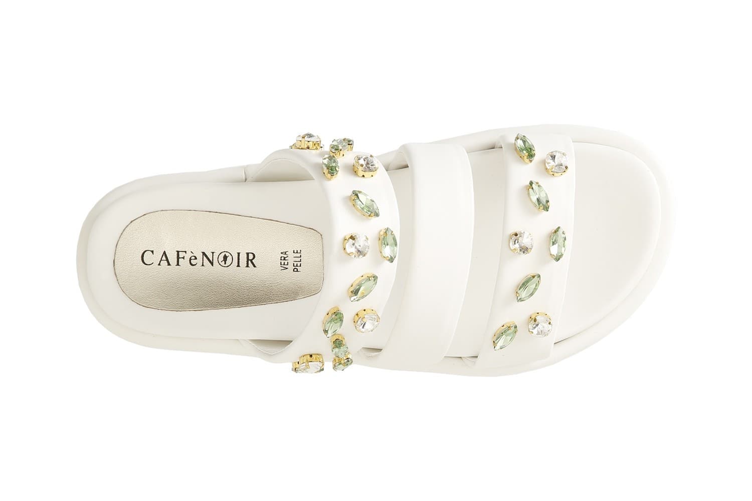CIABATTA TRE FASCE CON STRASS - 3