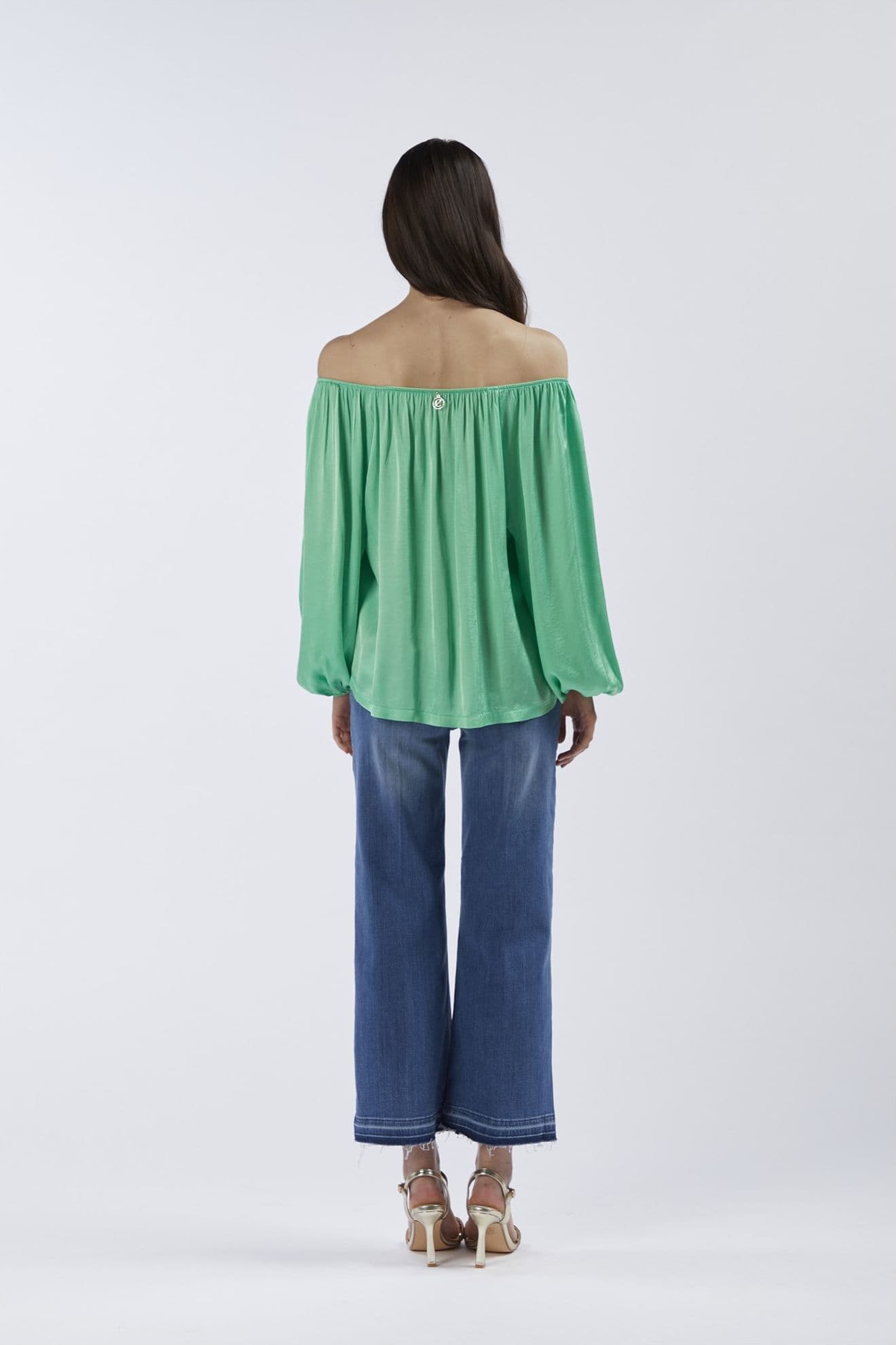 BLUSA CON SCOLLATURA ELASTICA - 2