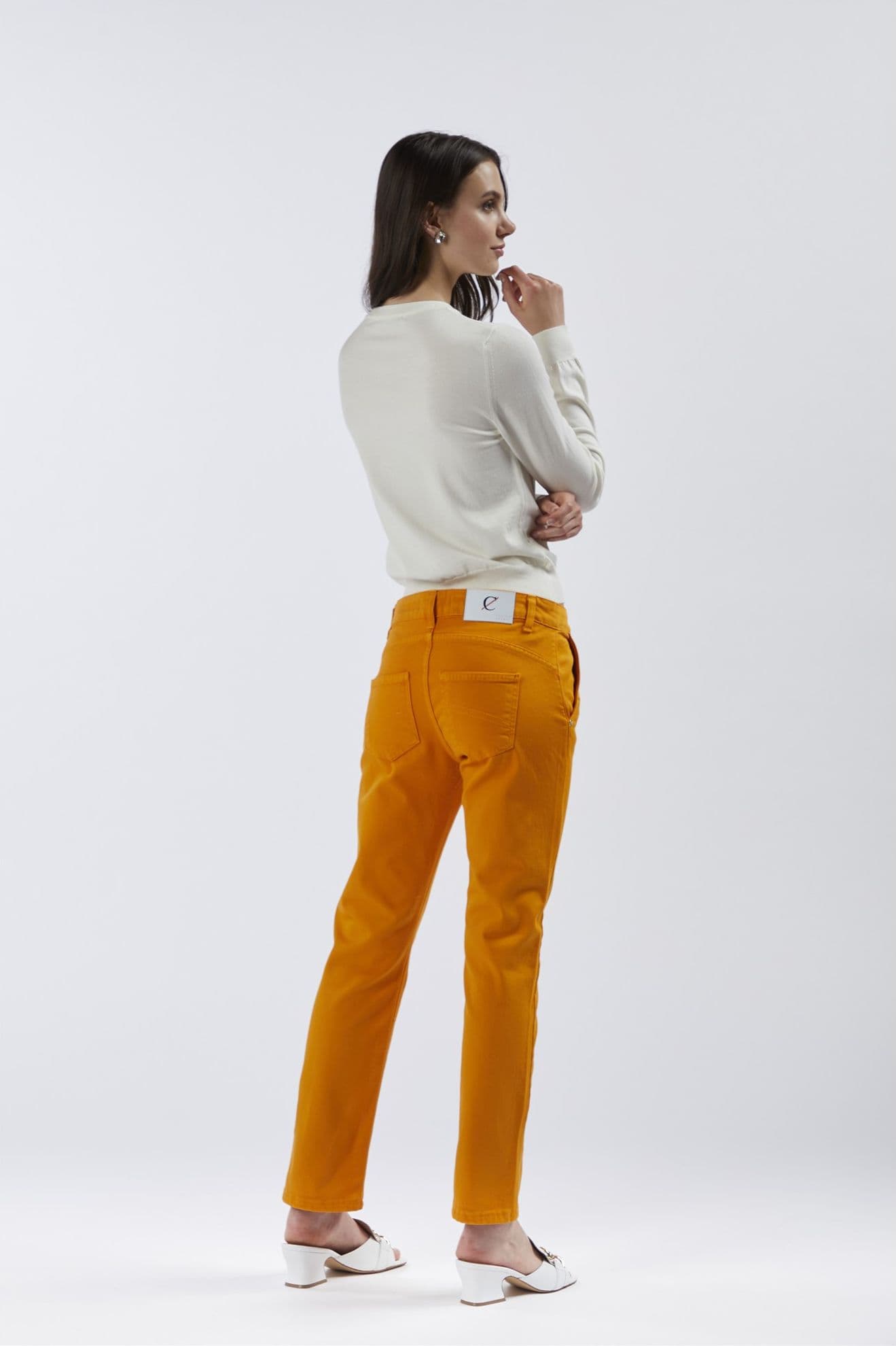 PANTALONE SLIM IN BULL DENIM - 5