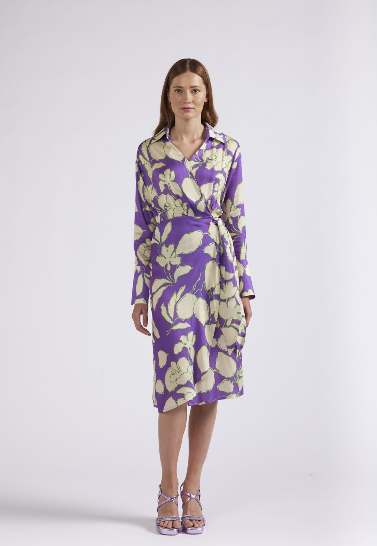 ABITO TIPO PORTAFOGLIO STAMPATO – MAXY FIORE VIOLA – Cafènoir