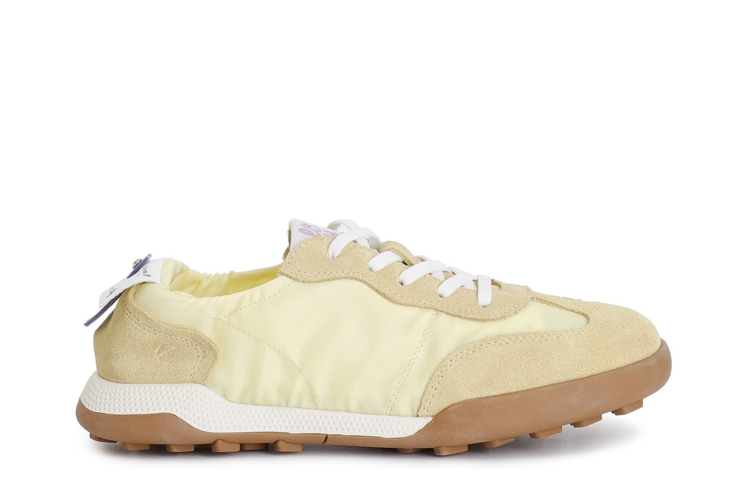 SNEAKERS ALLACCIATA IN TESSUTO NYLON E PELLE SCAMOSCIATA - 16