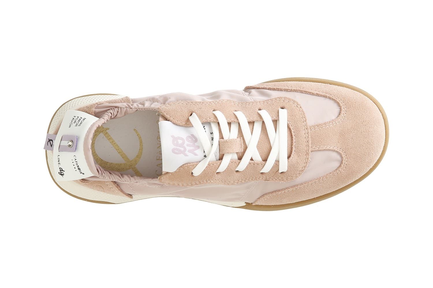 SNEAKERS ALLACCIATA IN TESSUTO NYLON E PELLE SCAMOSCIATA - 9