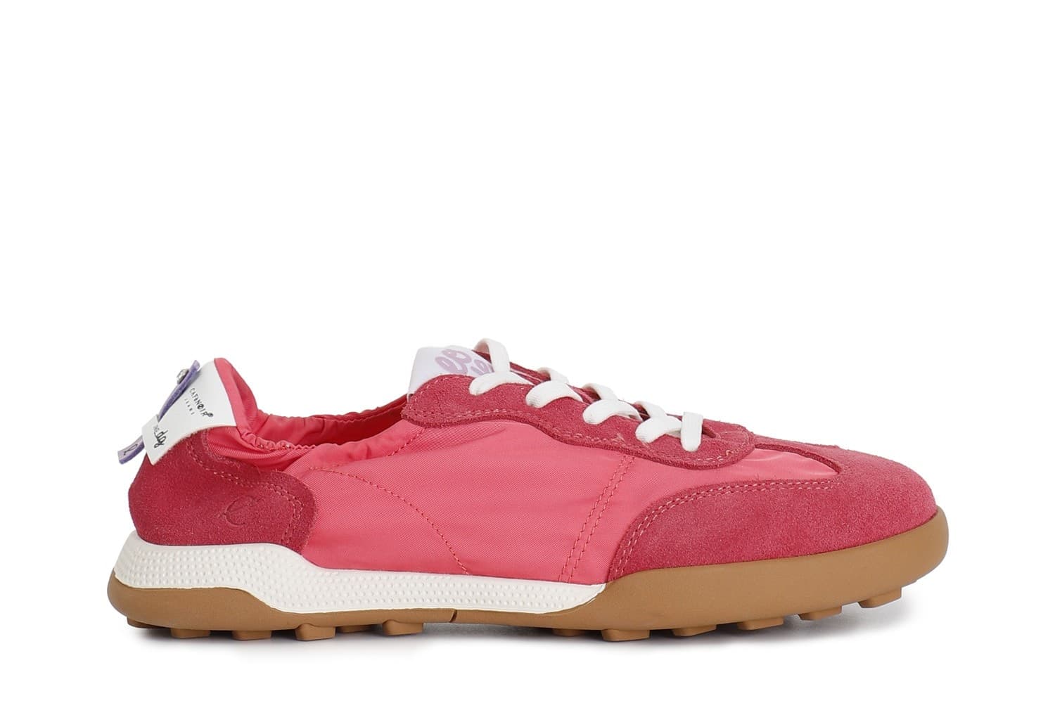 SNEAKERS ALLACCIATA IN TESSUTO NYLON E PELLE SCAMOSCIATA - 10