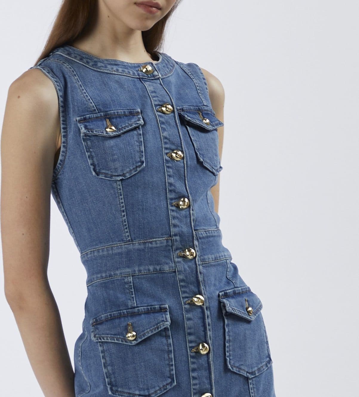 ABITO TIPO TUBINO IN DENIM - 3