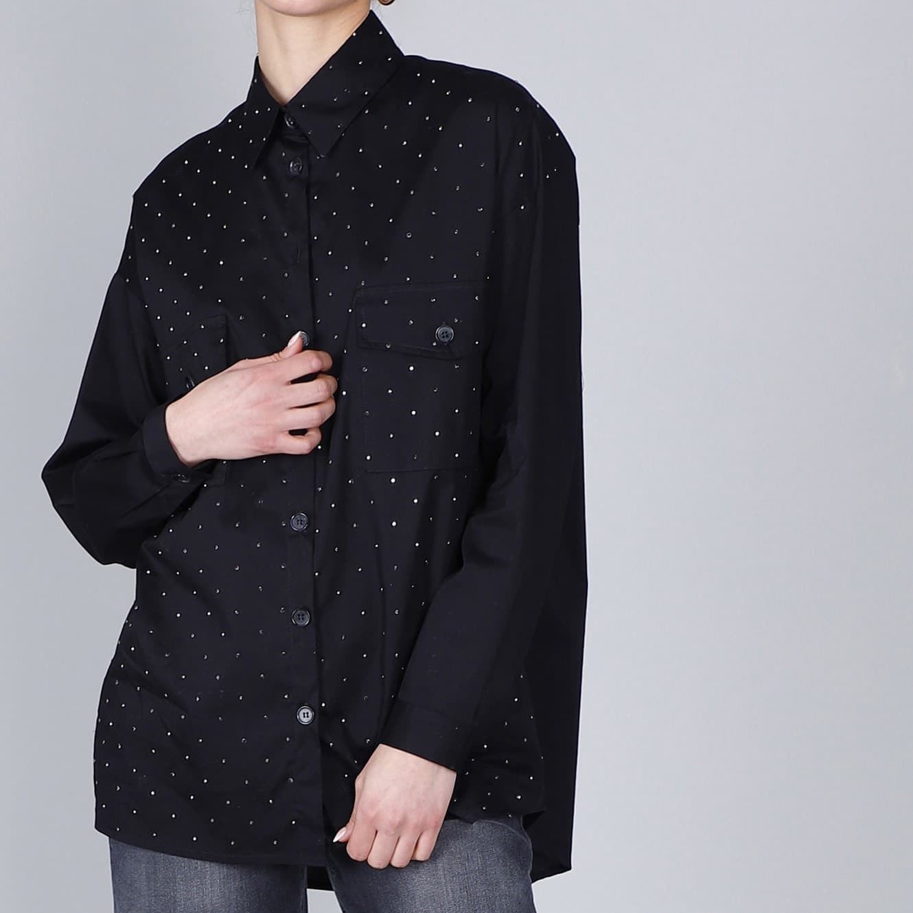 CAMICIA IN POPELINE CON MICROBORCHIE - 3