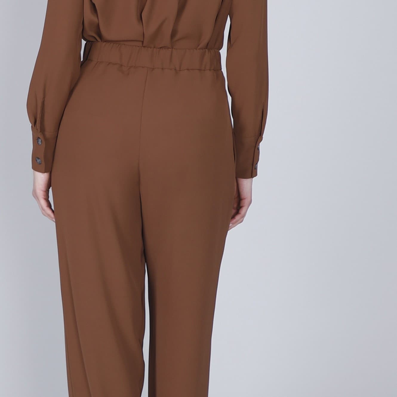 PANTALONE  PALAZZO CON PINCES - 3