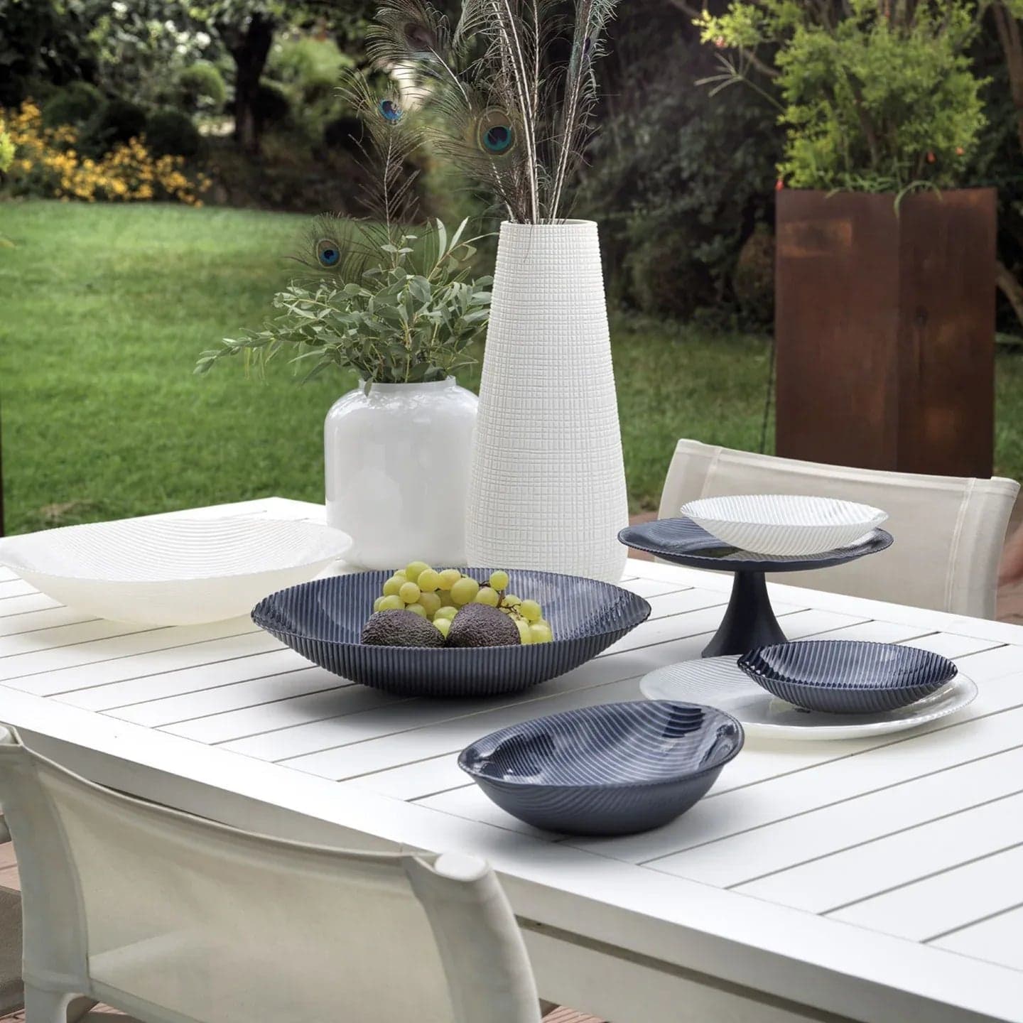 Centrotavola Evviva 5509 – Seventy in Vetro Ottanio Ø 40 cm - 2