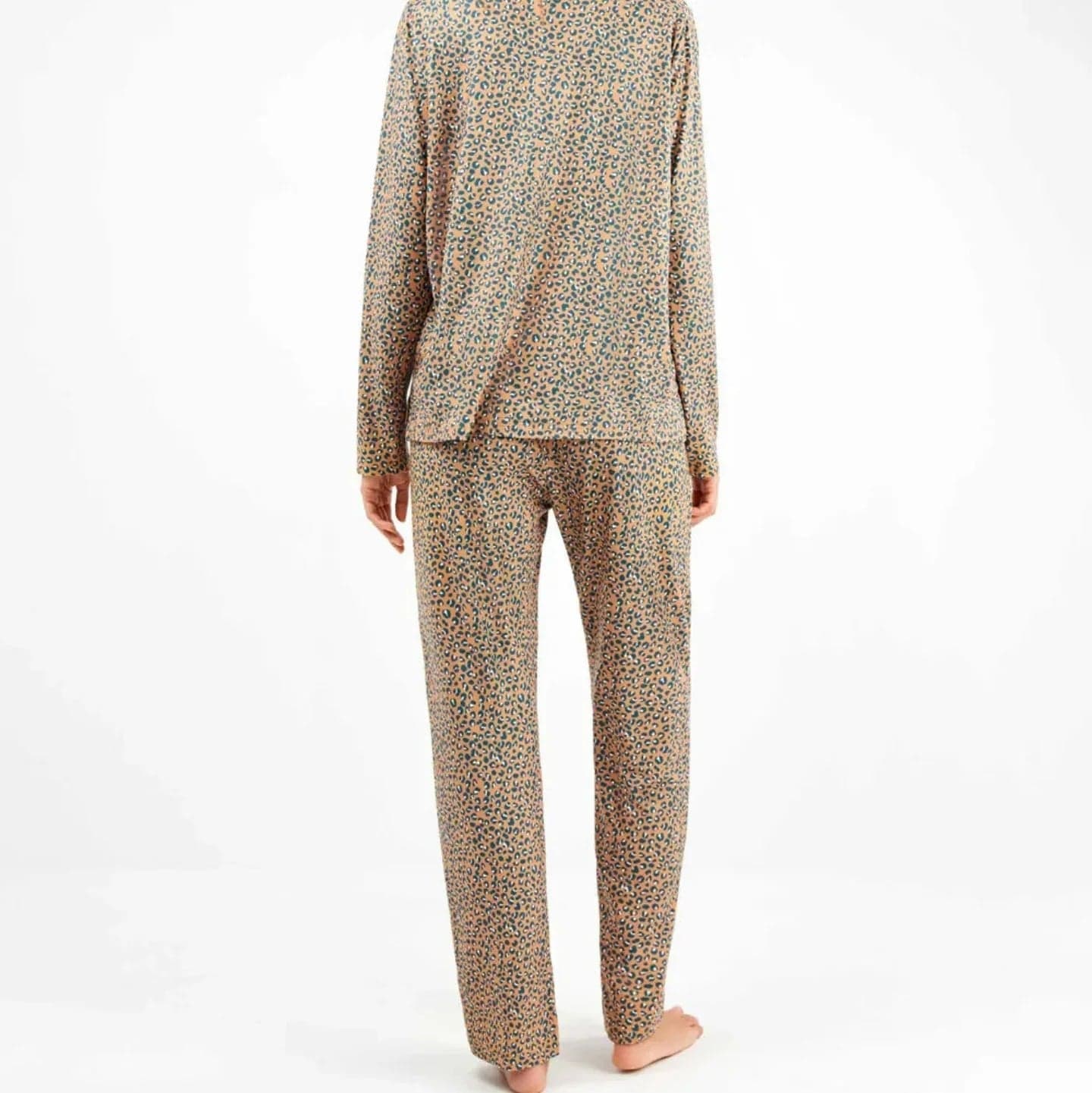 Pigiama Donna Autunno/Inverno Gisela 2/20308S – Stampa Animalier con Dettaglio Pizzo - 3
