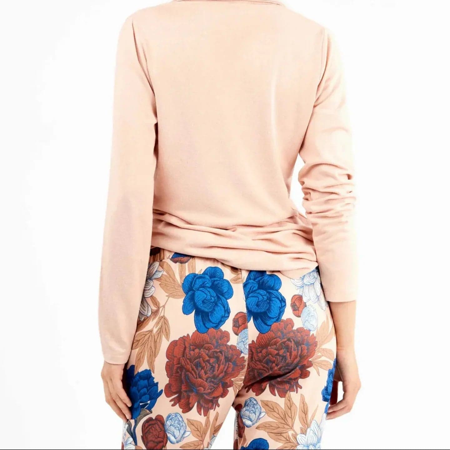Pigiama Donna Autunno/Inverno Gisela 2/20304S – Set Maglia Morbida con Stampa Floreale - 3