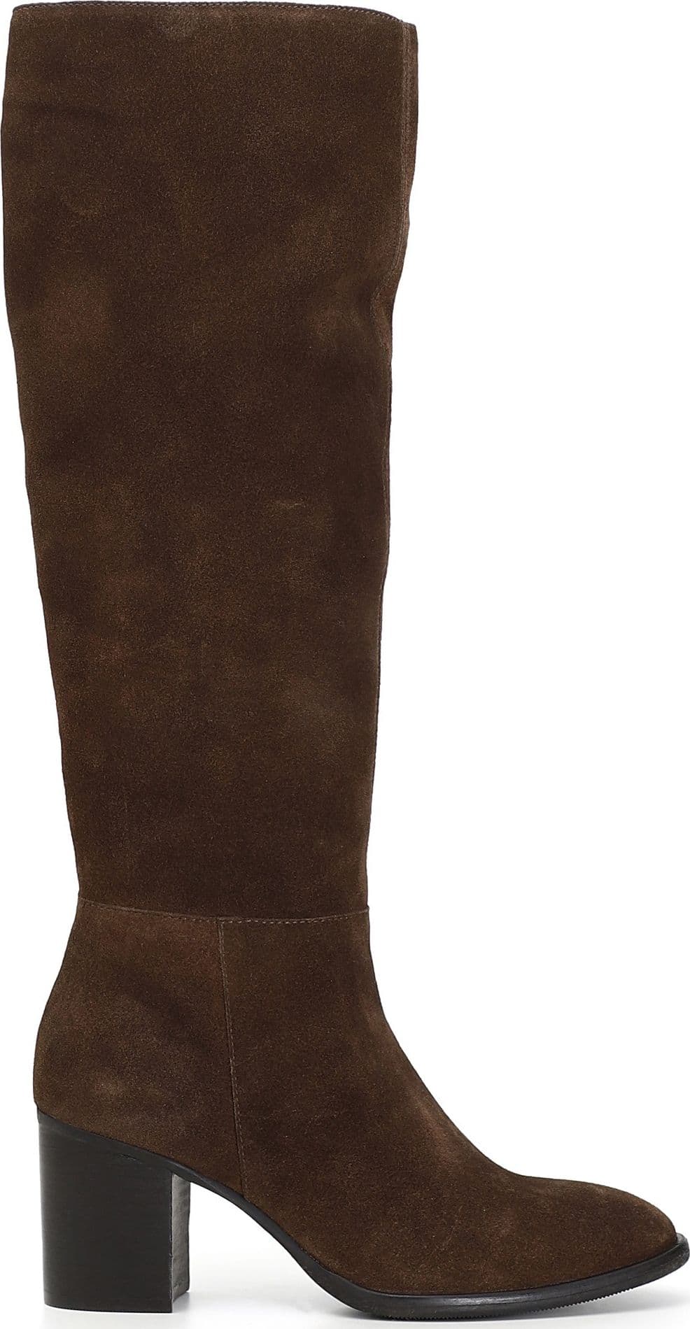 STIVALE IN PELLE SCAMOSCIATA – MARRONE – Cafènoir