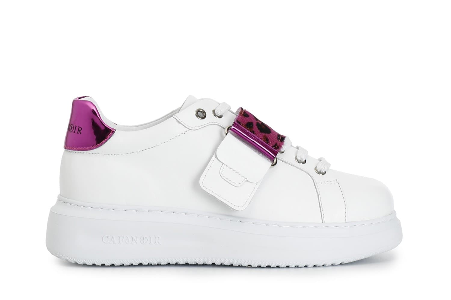 SNEAKERS IN PELLE CON FASCIA CAVALLINO - 4