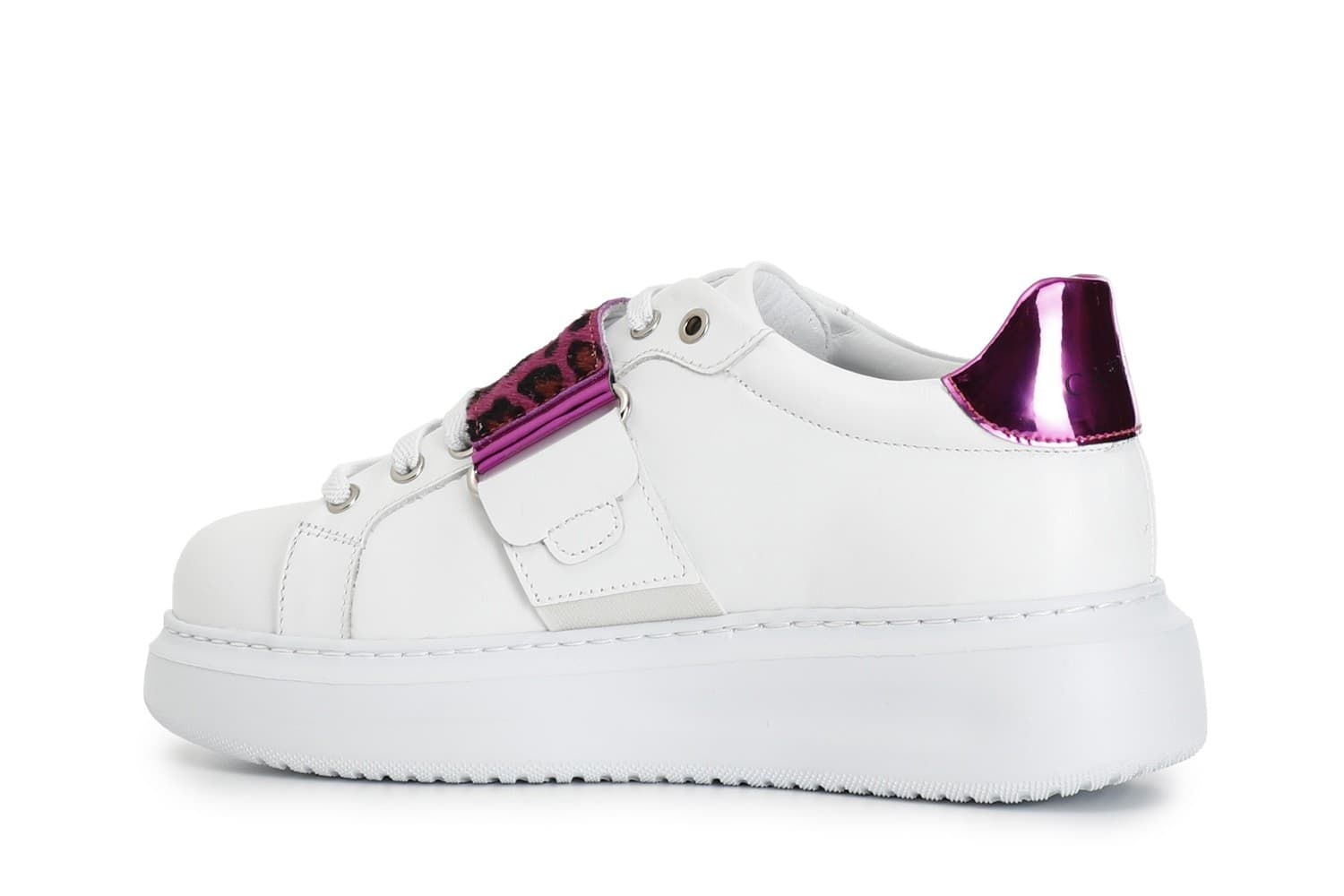 SNEAKERS IN PELLE CON FASCIA CAVALLINO - 5