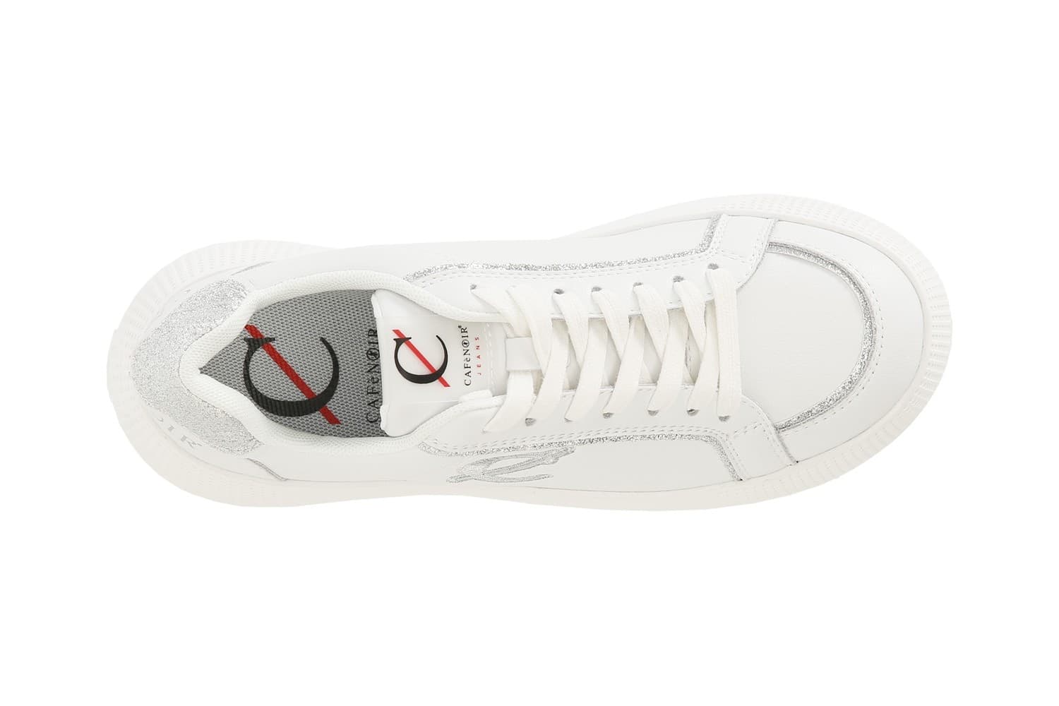 SNEAKERS CON RIPORTI GLITTER E LOGO RICAMATO - 9