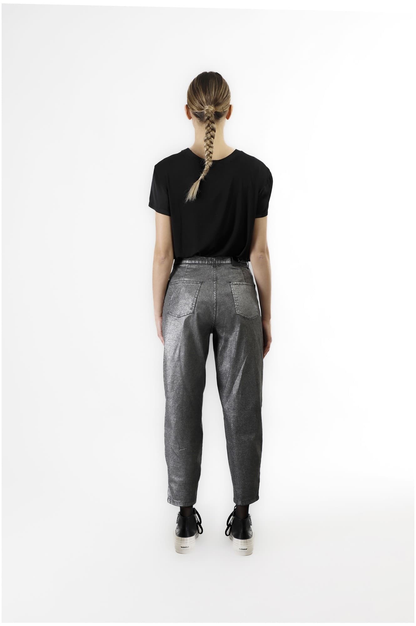 PANTALONE COCOON LAMINATO - 5